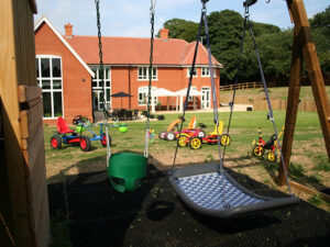 Play area in garden